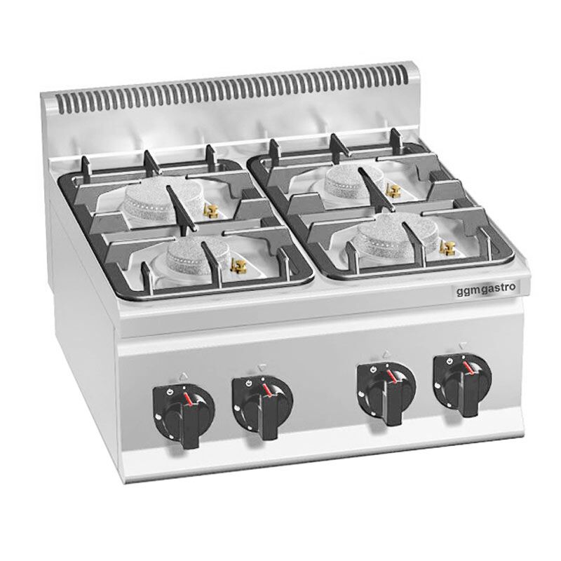 Fourneau à gaz – 19 kW – 4 brûleurs