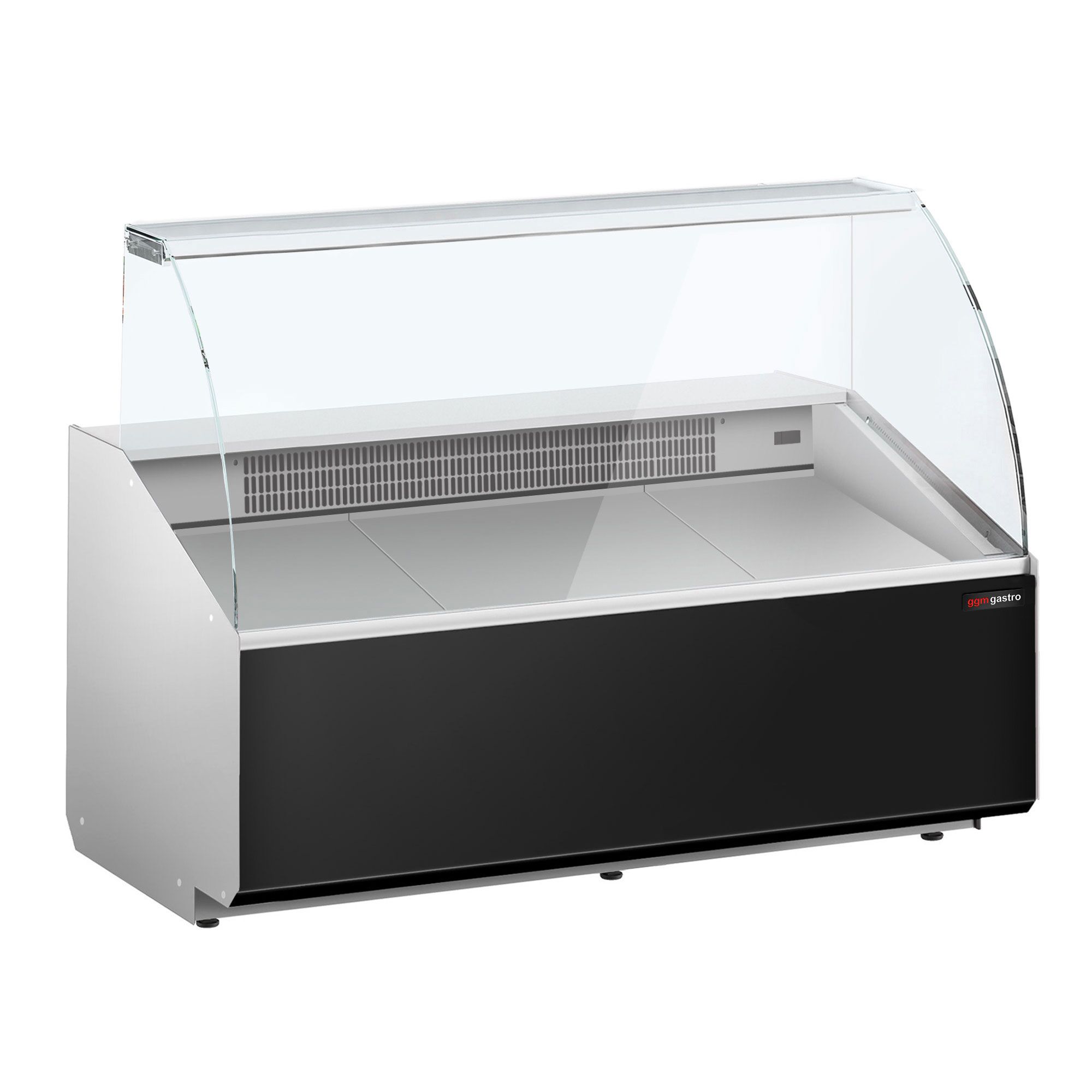 Comptoir vitrine réfrigérée - 1568x979mm - +2/+6°C - 324L - Façade noire