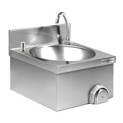 Lavamanos - con grifo monomando (conexión de agua fría y caliente) y dispensador de jabón