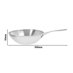 DEMEYERE | INDUSTRY 5 - Wok a fondo piatto - Ø 300 mm - Acciaio inox