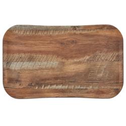 (12 pieces) CAMBRO | CENTURY™ Fibreglass Serving Tray – 530×370 mm – Oak Brown Wood Effect