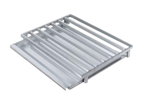 Rošt se zásuvkou - 564x423 mm - nerezová ocel - kompatibilní s BZI228, BZI168 & BZI168S