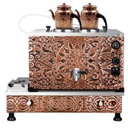 Samovar en cuivre - 720mm - 22 L - Mixte gaz/électrique