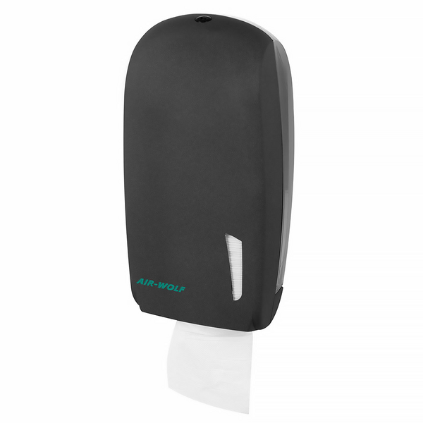 AIR-WOLF | Dispensador de papel WC para hasta 500 hojas individuales - Plástico ABS - antracita