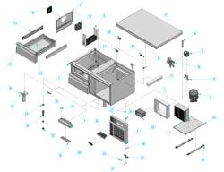 Bază frigorifică pentru gătit profesională PREMIUM PLUS - -2/+8 °C - 1000 mm - 100 L - 2 sertare - 2x GN 1/1