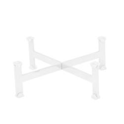 Supporto per buffet - Acciaio inox - Bianco - 210x210mm - Altezza: 70mm - compatibile con Piastre & Piatti ≥210mm