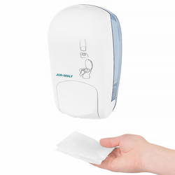 AIR-WOLF | WC brilreiniger met drukknop - 1000ml - ABS kunststof - Wit