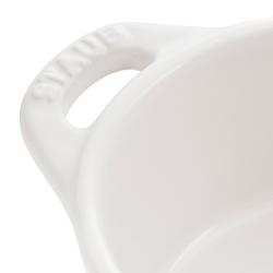 STAUB | CERAMIQUE - طنجرة كوكوت صغيرة - بقطر 100 مم - دائرية - سيراميك - أبيض ناصع