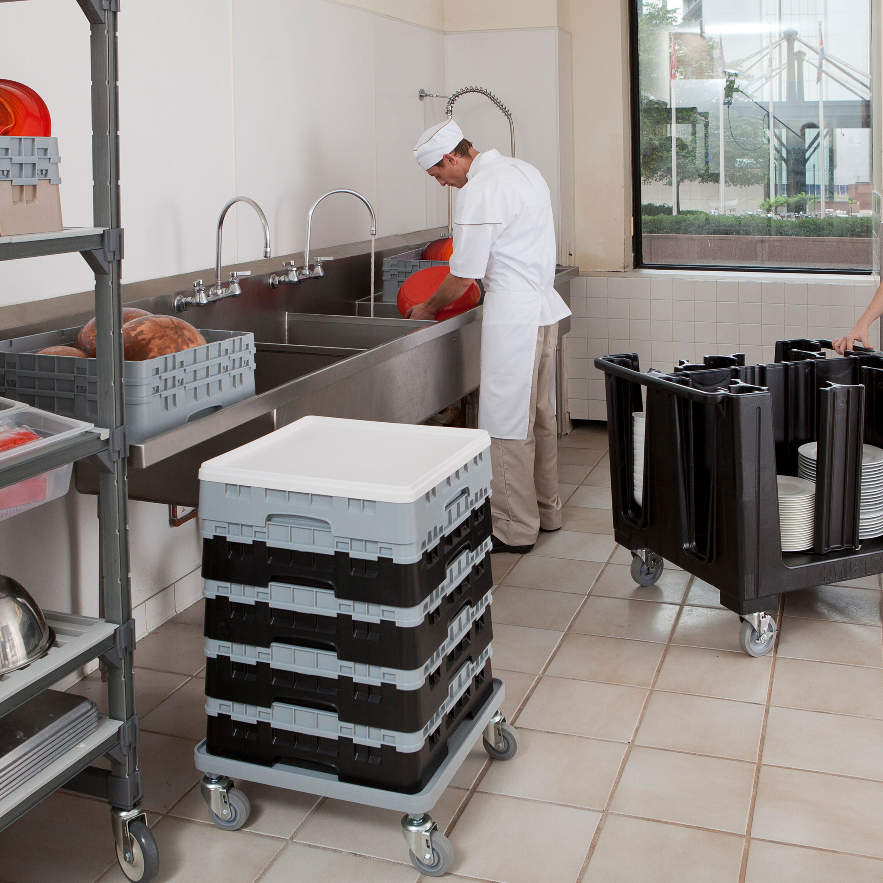 CAMBRO | CAMRACK® - Couvercle de panier - 500x500mm - Gris  