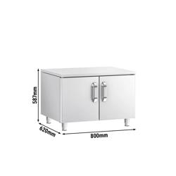 Alakaappi ruostumattomasta teräksestä - 800mm - 2 ovea