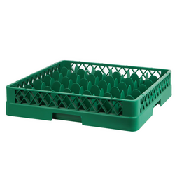 (6 db) Üvegkosár - 500x500mm - 36 rekeszes - zöld