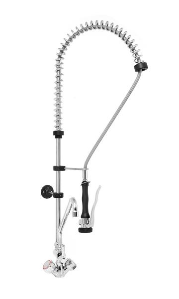 Commercial Pre-Rinse Mixer Tap 2000 PREMIUM – Wall-Mounted – Twin-Valve – 360° Swivel – Hot & Cold