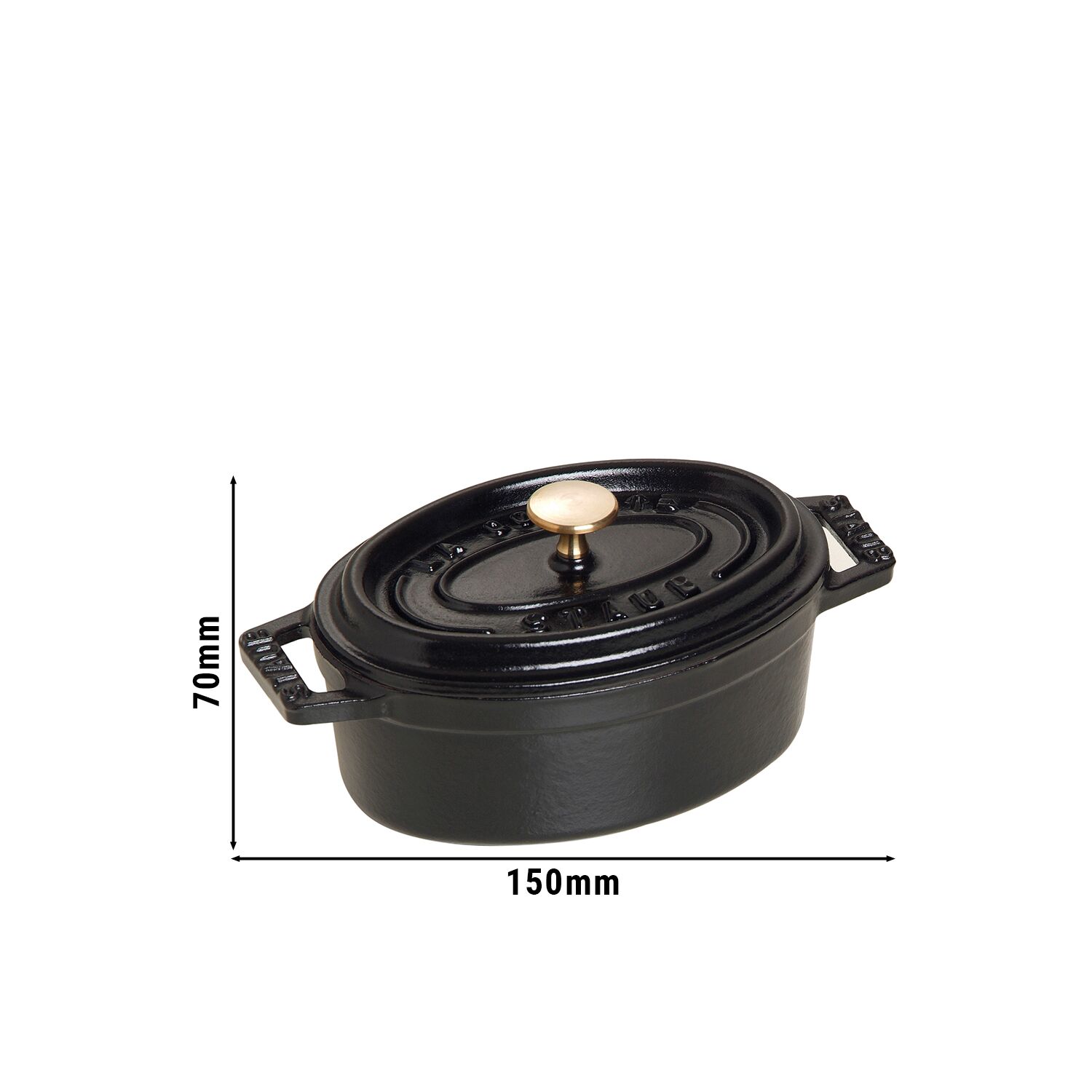 STAUB | LA COCOTTE - Mini Cocotte - Ø 110mm - Fonte - Noir	