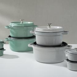 STAUB | LA COCOTTE - Kookpot - Ø 240mm - Gietijzer - Witte truffel