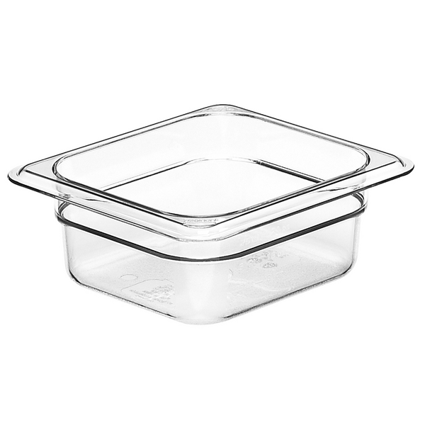 (6 piezas) CAMBRO | Recipiente GN de policarbonato Camwear® 1/6 - transparente - profundidad 65 mm