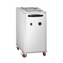 Scaldapiatti - riscaldato - 1,0kW - con ruote - 80 piatti