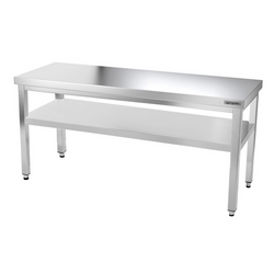 Inox Blat de lucru PREMIUM - 1,5 m - cu polita