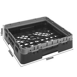 CAMBRO | CAMRACK® - Temel lavabo sepeti 1/1 - 1 uzatıcılı - 500x500mm - Siyah