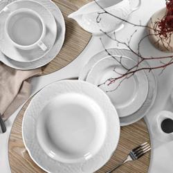 (24 kpl) CLASSICO - Kaffe-/Teetassi - 250 cc - Valkoinen - Sisältää alusaltaat