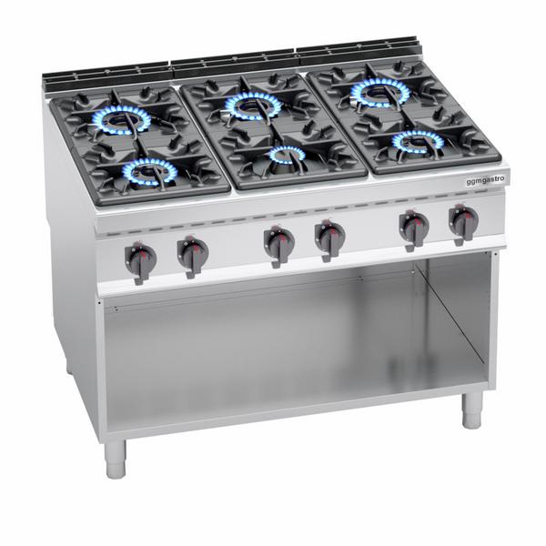 Fourneau à gaz – 53,5 kW – 6 brûleurs