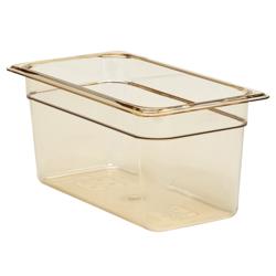 (6 pièces) CAMBRO | H-PAN™ - Conteneurs GN 1/3 résistants à la chaleur - Ambre - Hauteur : 150mm