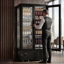 Panorama-Weinkühlschrank - 1 Klimazone - 450 Liter - max. 128 Flaschen