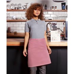 (6 pieces) KARLOWSKY | Basic Bistro Waist Apron – 700 x 550 mm - Rose Pink