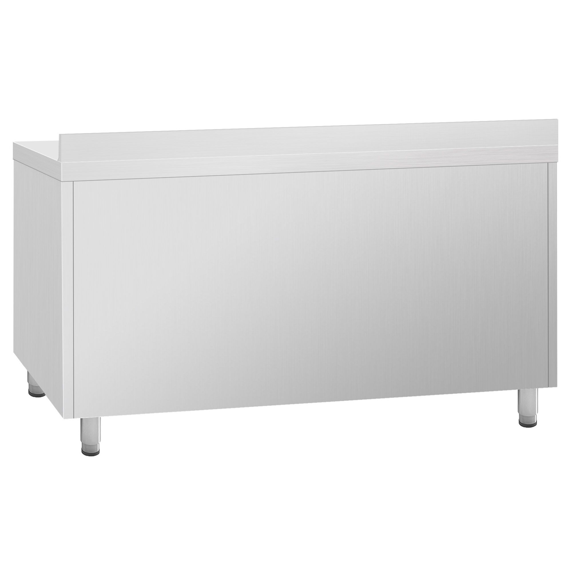 Table réfrigérée Premium PLUS - 1468x600 mm - avec 2 portes vitrées - avec dosseret