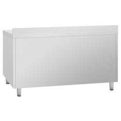 Tavolo refrigerato per bevande da bar PREMIUM PLUS - 1468x600mm - Statica - 250 L - Doppi vetri - con 2 porte battenti - Alzatina