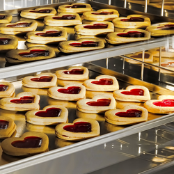 Bakkerij elektrische combisteamer - Digitaal - 5x EN 80x40 - incl. onderstel, bakplaathouder & wassysteem