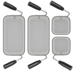 Pastamanden-set - 2x 1/3 & 2x 1/6 - RVS | ergonomische kunststof handgreep - voor Nudelkocher 900-serie - passend voor GNB499E, GNB899E & ENB499P