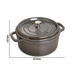 STAUB | LA COCOTTE - Kookpot - Ø 260mm - Gietijzer - Grafietgrijs