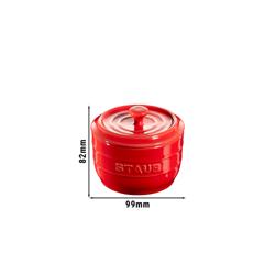 STAUB | CERAMIQUE - Zoutvaatje - 0,25 liter - Keramiek - Kersenrood