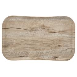 (12 pièces) CAMBRO | CENTURY™ - Plateau en fibre de verre - Rectangulaire - 530x370mm - Finition bois chêne clair - Lisse