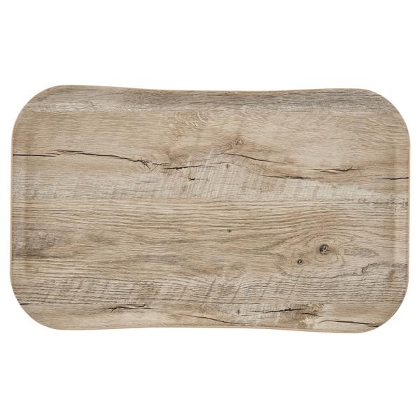 (12 pieces) CAMBRO | CENTURY™ Fibreglass Serving Tray – 530×370 mm – Light Oak Wood Effect