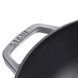 STAUB | SPECIALITIES -  Wok con coperchio in vetro - Ø 300 mm - Ghisa - Grigio grafite