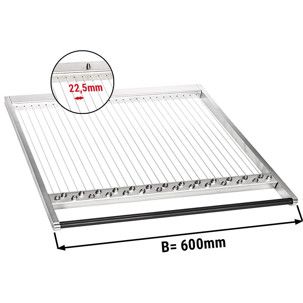Rahmen für doppel Pralinenschneider - Drahtabstand: 22,5mm