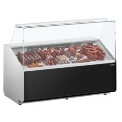 Koeltoonbank - 1568x979mm - 324 liter - front zwart - rechte ruit