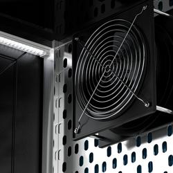 Vleesvitrine MADRID - voor vlees - 435 liter - 1000mm - schuifdeuren - met 2 schappen - zwart mat