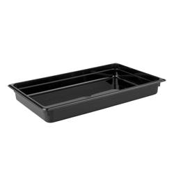 Recipiente GN em policarbonato 1/1 - preto - profundidade 65 mm