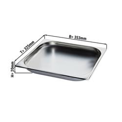 Edelstahl-Behälter GN 2/3 - Höhe: 20mm