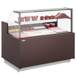 Gebaksvitrine RIGA - 1370x990mm - 138 liter - met 2 deuren - met 2 legborden