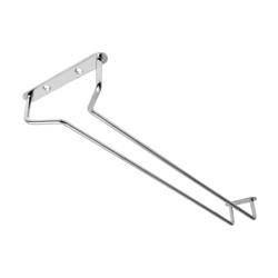 (2 szt.) Szklana półka wisząca – Bar Professional – 30 x 11 cm – srebrna