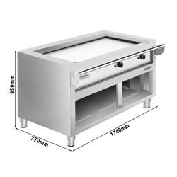 Griglia Teppanyaki a gas - 17 kW - Fry Top liscio