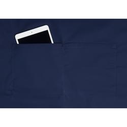 (6 stuks) KARLOWSKY | Schort met zak Basic - Marineblauw