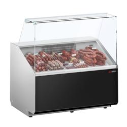 Vitrină frigorifică orizontală - 1000mm - 280 wați - standard cu panou frontal negru