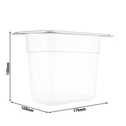 Polykarbonaatti GN-astia 1/9 - maidon värinen - syvyys: 100mm