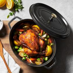 STAUB | LA COCOTTE - Kookpot - Ovaal - 170mm - Gietijzer - Zwart