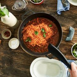 STAUB | SPECIALITIES - Wok met glazen deksel - Ø 300mm - Gietijzer - Zwart