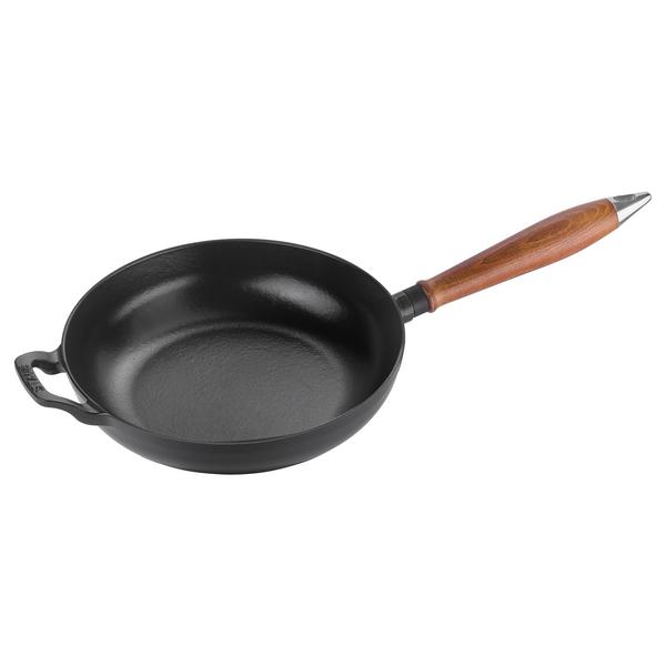STAUB | PATELNIA - Patelnia do smażenia - Ø 240mm - Żeliwna - Czarna | Okrągła